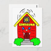 Little Red Schoolhouse Postkarte (Vorne/Hinten)