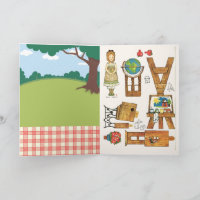 Little Red Schoolhouse Reproduction Gingham Doll