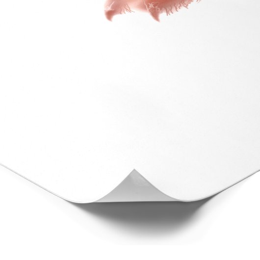 Little Red Squirrel Print Poster (Ecke)