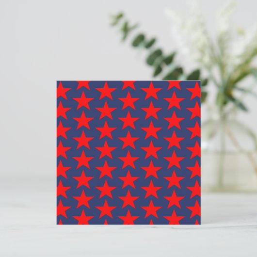 Little Red Stars Pattern (Stehend Vorderseite)