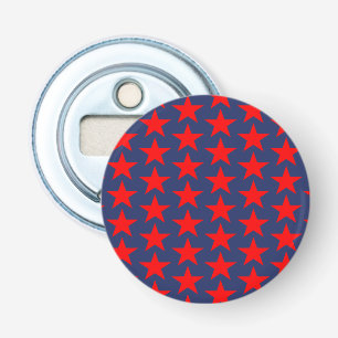 Little Red Stars Pattern Flaschenöffner