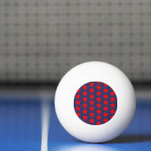 Little Red Stars Pattern Tischtennisball (Netto)