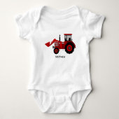 Little Red Tractor Baby Strampler (Vorderseite)