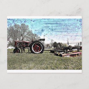 Little Red Tractor Postkarte