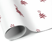 Little Red Tree Wrapping Paper Geschenkpapier (Rolleneckpunkt)