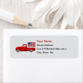 Little Red Truck Address Labels (Insitu)