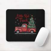 Little Red Truck Hauling A Christmas Tree Family M Mousepad (Mit Mouse)