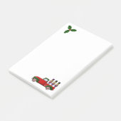 Little Red Truck und Nutcracker Weihnachten Post-it Klebezettel (angewinkelt)