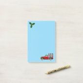 Little Red Truck und Nutcracker Weihnachten Post-it Klebezettel (Auf Schreibtisch)