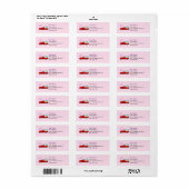 Little Red Truck Valentine Address Labels (Vorne)