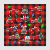 Little Red Truck Weihnachtsmagnet Magneteinladung (Vorderseite)