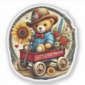 Little Red Wagon Aufkleber (Vorderseite)