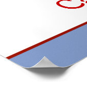 Little Red Wagon Baby Shower Banner Poster (Ecke)