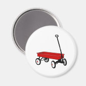 Little Red Wagon Magnet (Vorderseite/Rückseite)