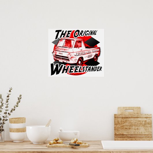 Little Red Wagon Poster (Küche)