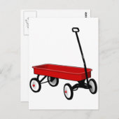 Little Red Wagon Postkarte (Vorne/Hinten)