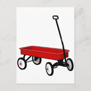 Little Red Wagon Postkarte
