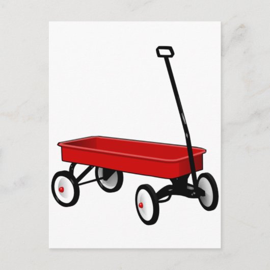 Little Red Wagon Postkarte (Vorderseite)
