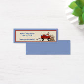 Little Red Wagon TEDDY BEAR Gastgeschenk Tag (Schreibtisch)