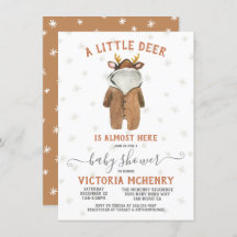 Little Reindeer Christmas Winter Baby Shower