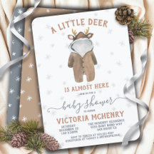 Little Reindeer Christmas Winter Baby Shower