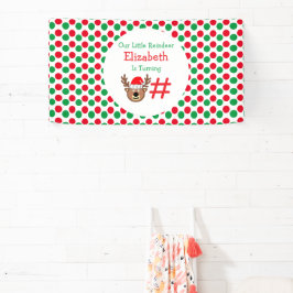 Little Reindeer Kindergeburtstag Banner