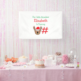 Little Reindeer Kindergeburtstag Banner