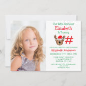 Little Reindeer Kindergeburtstag Einladung (Vorderseite)