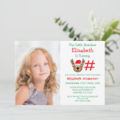 Little Reindeer Kindergeburtstag Einladung (Stehend Vorderseite)