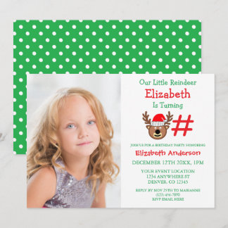 Little Reindeer Kindergeburtstag Einladung