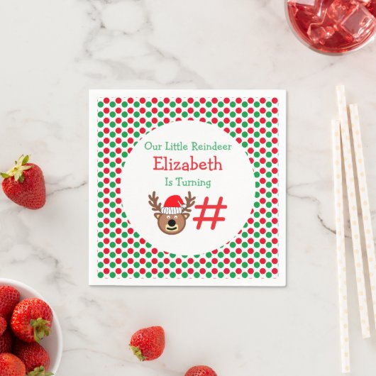 Little Reindeer Kindergeburtstag Serviette (Beispiel)