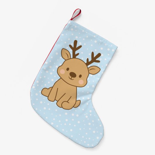 Little Reindeer Kleiner Weihnachtsstrumpf (Vorderansicht (hängend))