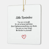 Little Reminders, Mental Health Gift, Positive Keramikornament (Links)