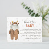 Little Rentier Weihnachtsbücher für Baby Einladung (Stehend Vorderseite)