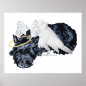 Little Resting Scottie Angel Poster (Vorne)