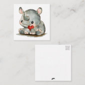 Little Rhino Flat Mitteilungskarte (Vorne/Hinten)