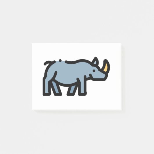 Little Rhino Post-it Klebezettel (Vorderseite)