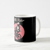 Little Rider - Retro Biker Design Kaffeetasse (VorderseiteRechts)
