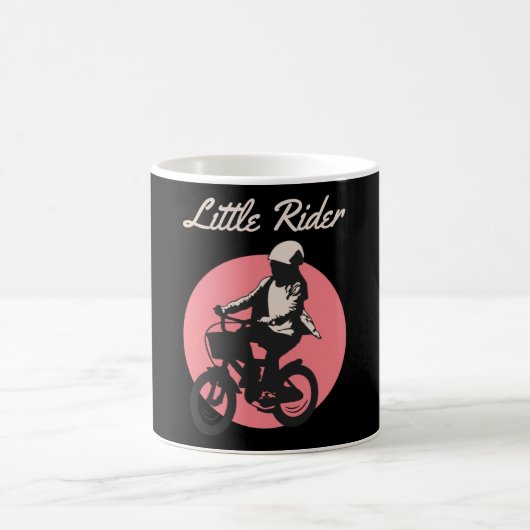 Little Rider - Retro Biker Design Kaffeetasse (Mittel)