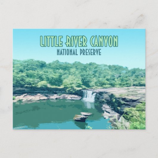 Little River Canyon National Preserve Alabama Postkarte (Vorderseite)