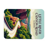 Little River Canyon Road Alabama Magnet (Horizontal)