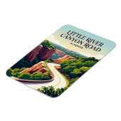 Little River Canyon Road Alabama Magnet (Linke Seite)