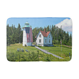Little River Lighthouse, Cutler Maine Bath Mat Badematte
