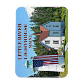 Little River Lighthouse, Cutler Maine Foto Magnet (Vertikal)