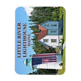Little River Lighthouse, Cutler Maine Foto Magnet
