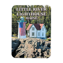 Little River Lighthouse, Cutler Maine Foto Magnet