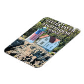 Little River Lighthouse, Cutler Maine Foto Magnet (Linke Seite)