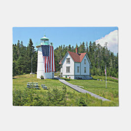 Little River Lighthouse, Maine Door Mat Fußmatte
