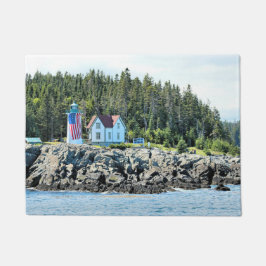 Little River Lighthouse, Maine Door Mat Fußmatte