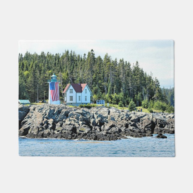 Little River Lighthouse, Maine Door Mat Fußmatte (Vorderseite)